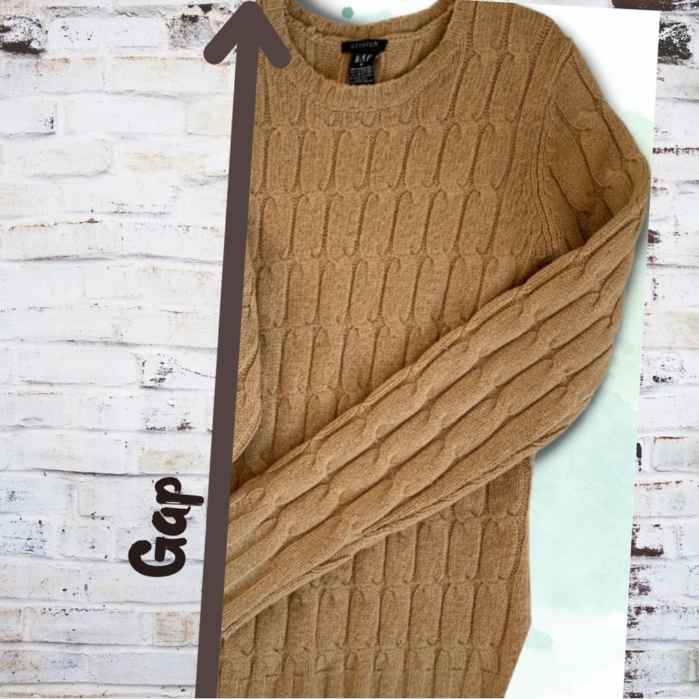 {GAP} LAMBSWOOL Cable Knit Sweater - Picture 1 of 4